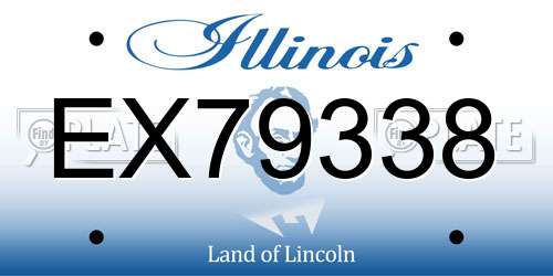 EX79338 Illinois License Plate