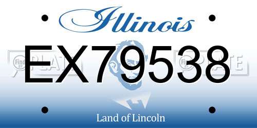 EX79538 Illinois License Plate