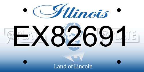 EX82691 Illinois License Plate