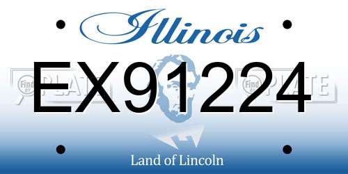 EX91224 Illinois License Plate