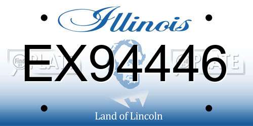 EX94446 Illinois License Plate