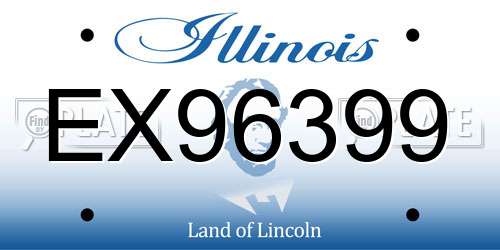 EX96399 Illinois License Plate