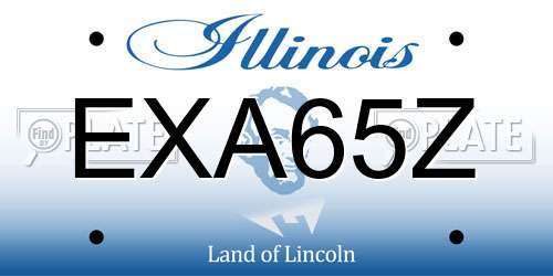 EXA65Z Illinois License Plate
