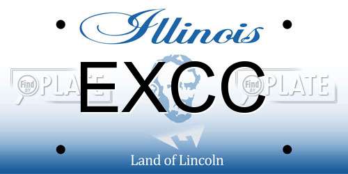 EXCC Illinois License Plate