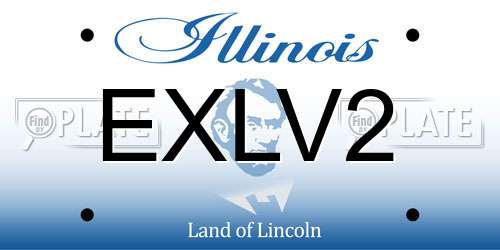 EXLV2 Illinois License Plate