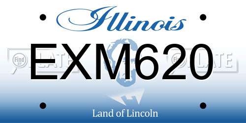 EXM620 Illinois License Plate