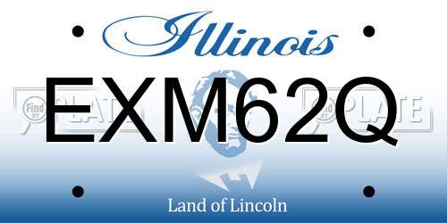 EXM62Q Illinois License Plate