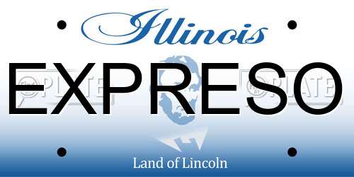EXPRESO Illinois License Plate