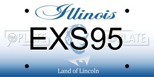 EXS95 Illinois License Plate