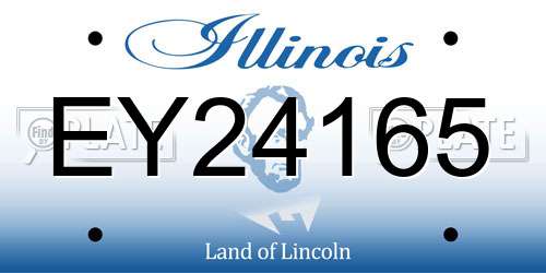 EY24165 Illinois License Plate