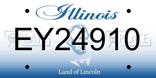 EY24910 license plate in IL state
