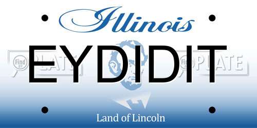 EYDIDIT Illinois License Plate