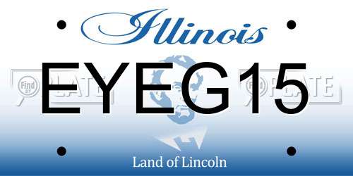 EYEG15 Illinois License Plate