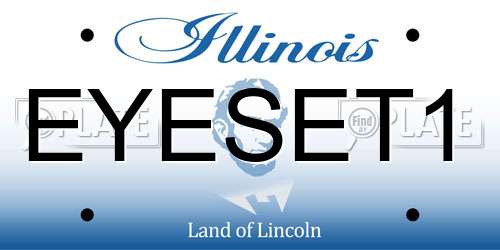 EYESET1 Illinois License Plate