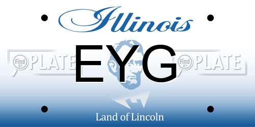 EYG Illinois License Plate