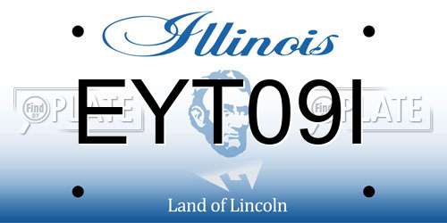 EYT09I Illinois License Plate