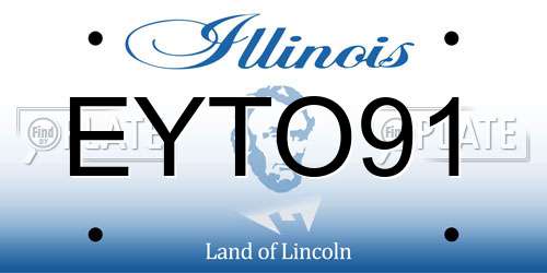 EYTO91 Illinois License Plate