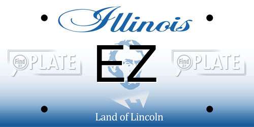 EZ Illinois License Plate