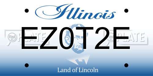 EZ0T2E Illinois License Plate