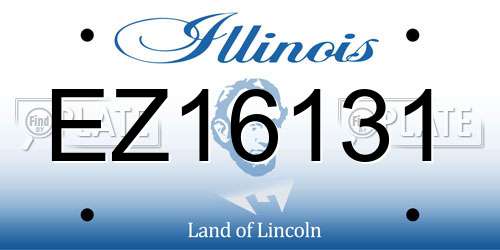 EZ16131 Illinois License Plate