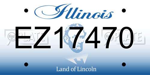 EZ17470 Illinois License Plate