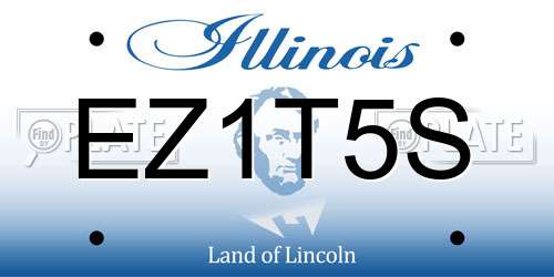 EZ1T5S Illinois License Plate