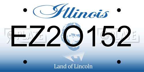 EZ2O152 Illinois License Plate