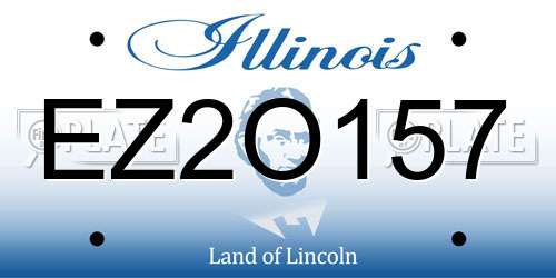EZ2O157 Illinois License Plate