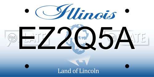 EZ2Q5A Illinois License Plate
