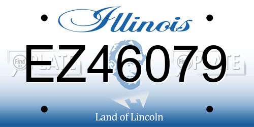 EZ46079 Illinois License Plate