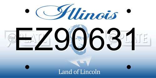 EZ90631 Illinois License Plate