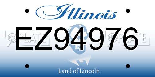 EZ94976 Illinois License Plate