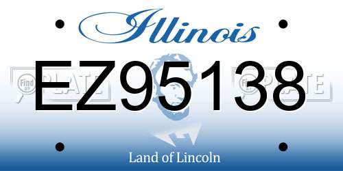 EZ95138 Illinois License Plate