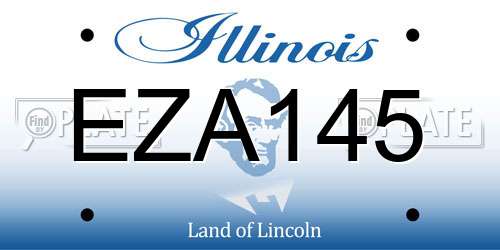 EZA145 Illinois License Plate