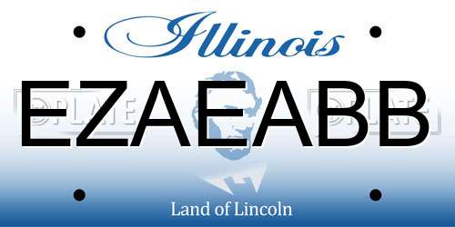 EZAEABB Illinois License Plate