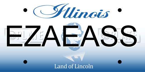 EZAEASS Illinois License Plate