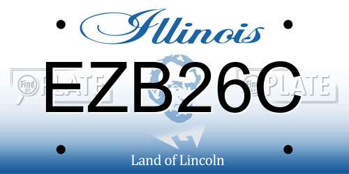 EZB26C Illinois License Plate