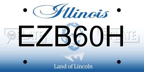 EZB60H Illinois License Plate