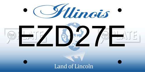 EZD27E Illinois License Plate