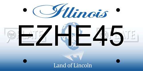 EZHE45 Illinois License Plate