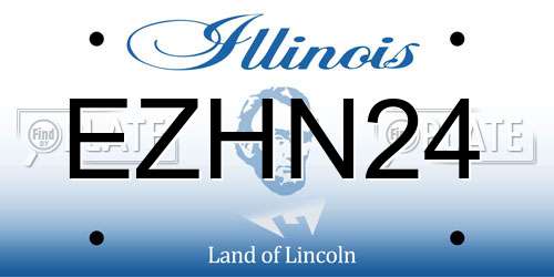 EZHN24 Illinois License Plate