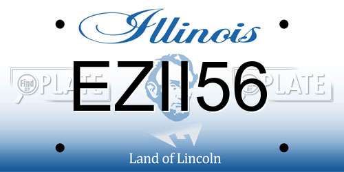 EZII56 Illinois License Plate