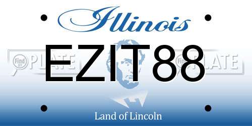 EZIT88 Illinois License Plate