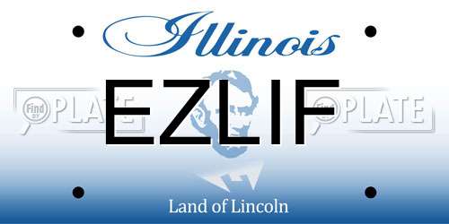 EZLIF Illinois License Plate