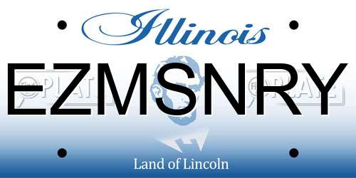 EZMSNRY Illinois License Plate