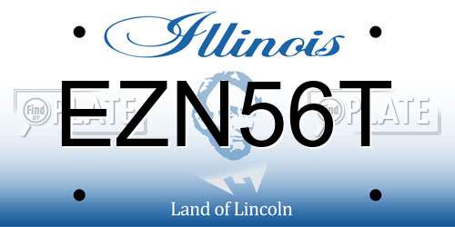 EZN56T Illinois License Plate