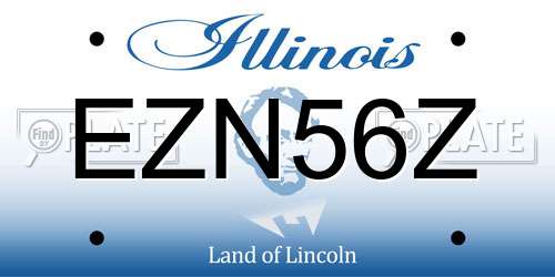 EZN56Z Illinois License Plate