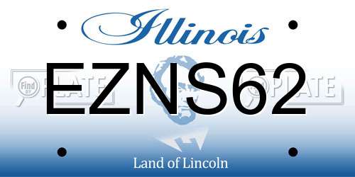 EZNS62 Illinois License Plate