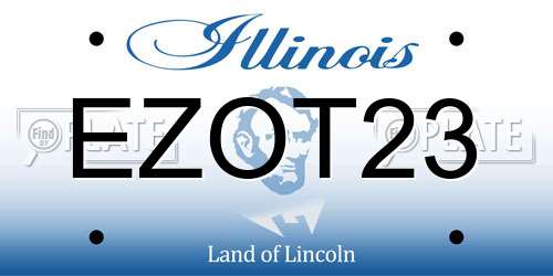 EZOT23 Illinois License Plate