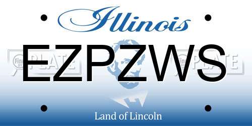 EZPZWS Illinois License Plate